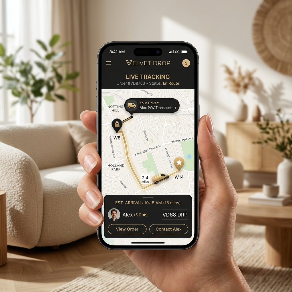 Stay updated while your order moves